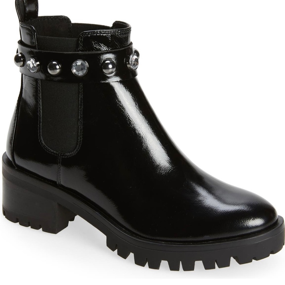 Karl Lagerfeld Paris Porshay Lug Sole Bootie Size 7
